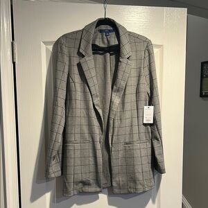 Apt. 9 Gray and Black Tailored Blazer
